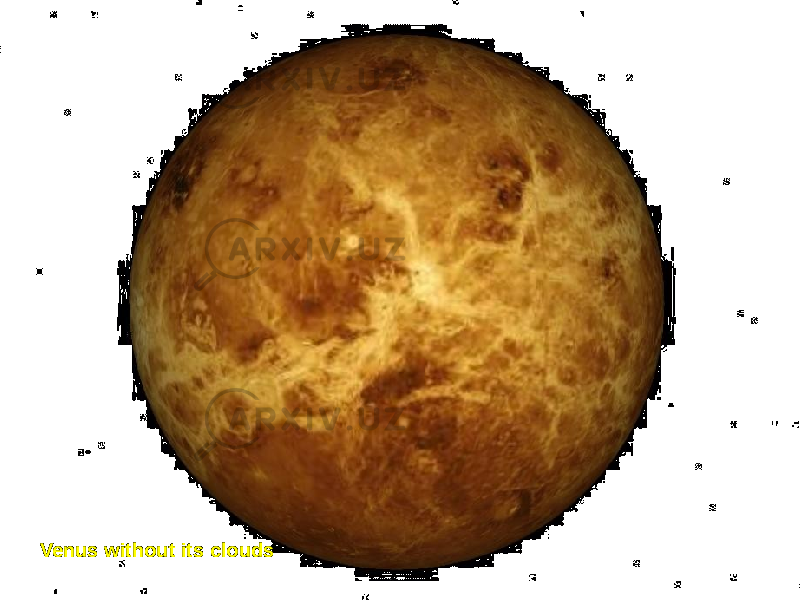 Venus without its clouds 