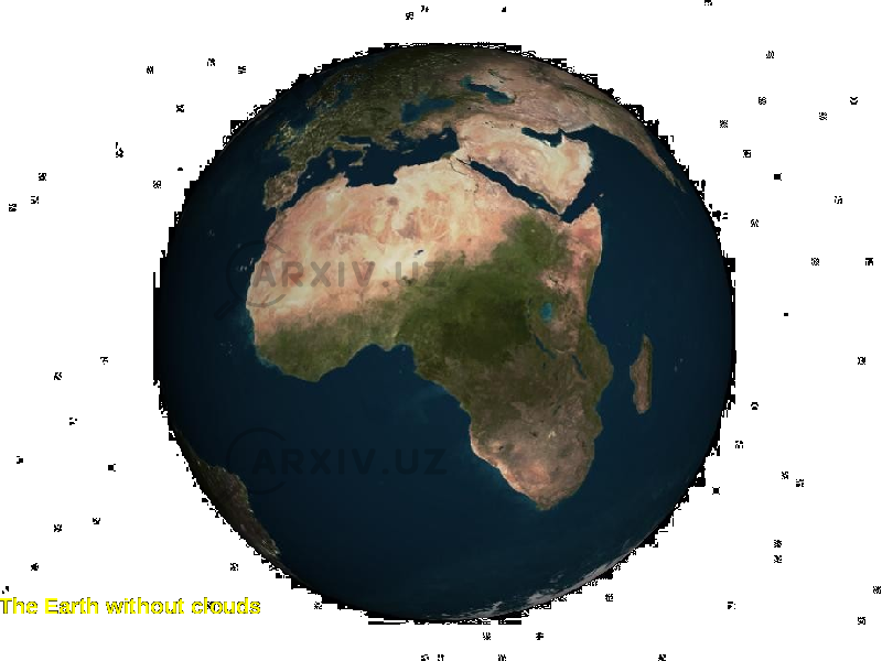  The Earth without clouds 