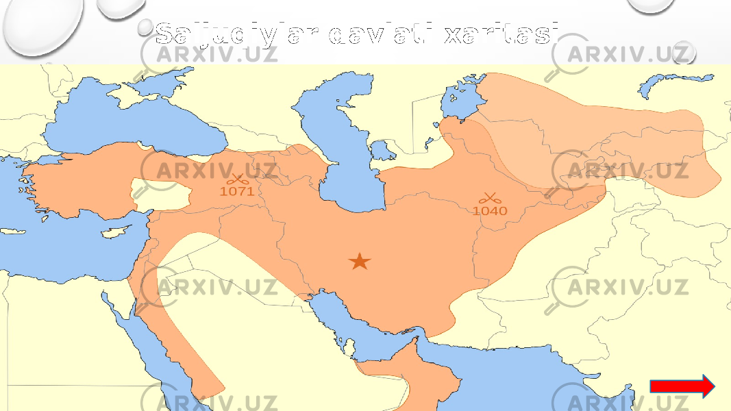 Saljuqiylar davlati xaritasi 