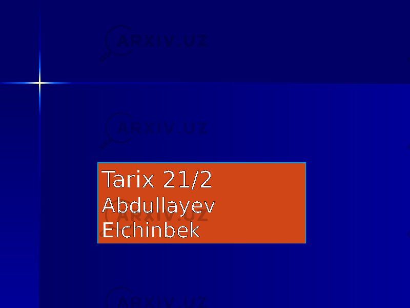 Tarix 21/2 Abdullayev Elchinbek 