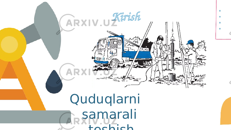 Kirish Quduqlarni samarali teshish 