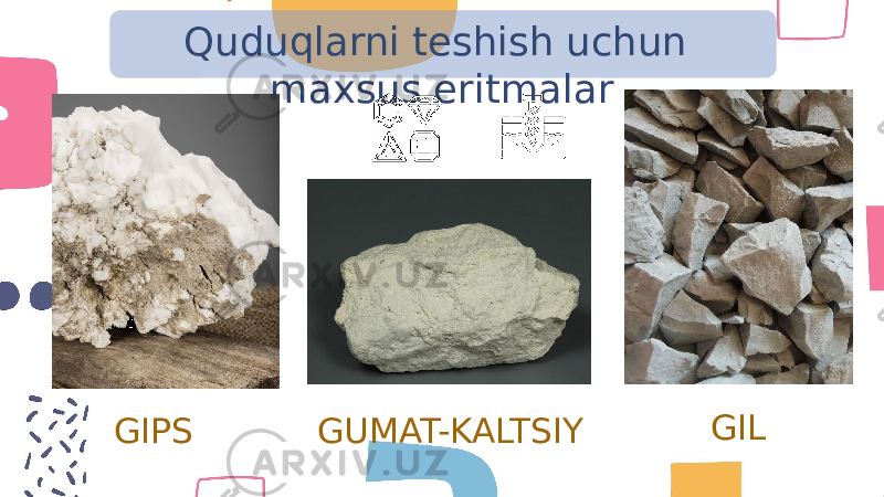 Quduqlarni teshish uchun maxsus eritmalar GIPS GUMAT-KALTSIY GIL 