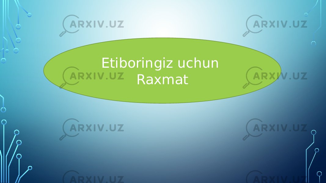 Etiboringiz uchun Raxmat 