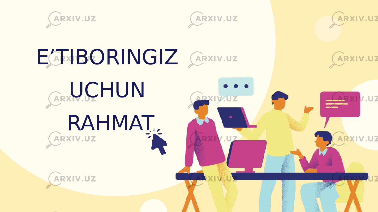 E’TIBORINGIZ UCHUN RAHMAT 