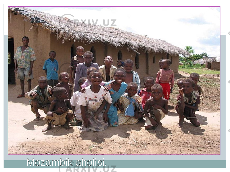 Mozambik aholisi. 