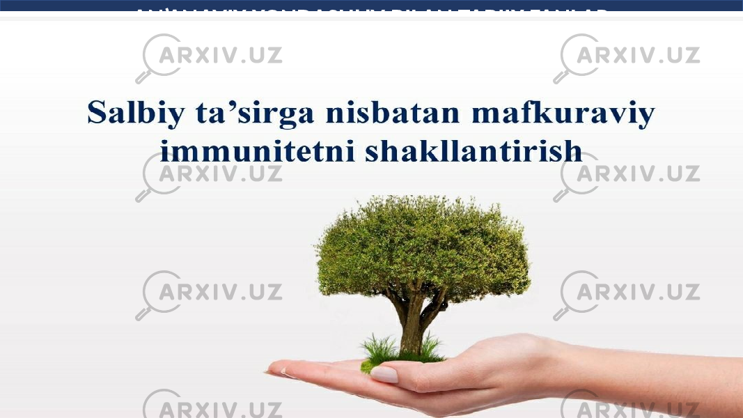 Inson tanasidagi barcha hayotiy jarayonlar uchun energiya qayerdan keladi? Аn’anaviy savol Nyutonning birinchi qonunini ta’riflang .Energiya almashinuvi deb nimaga aytiladi? Tabiiy fanlar bo‘yicha savodxonlikka oid savol Nima uchun haydovchi avtomobilda harakatlanayotganda xavfsizlik kamarini taqishi shart? Neytrallanish reaksiyasiga ta’rif bering. AN’ANAVIY YONDASHUV BILAN TABIIY FANLAR BO‘YICHA SAVODXONLIK O‘RTASIDAGI FARQ Sirka kislotaga indikatorni tomizing. Hosil bo‘lgan rang, yo‘qolgunga qadar ammiak eritmasidan quying. Qaysi jarayon sodir bo‘ldi? 