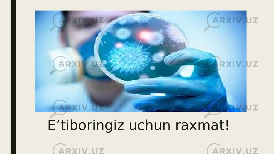 E’tiboringiz uchun raxmat! 