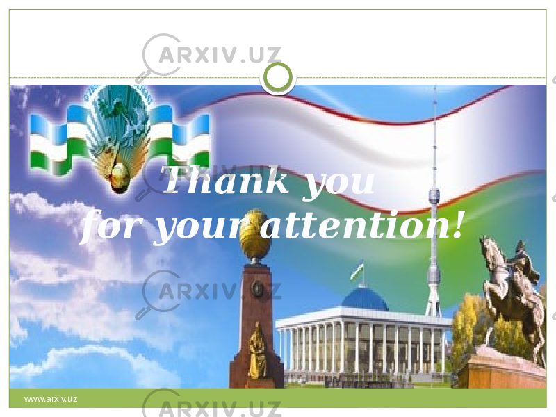 Thank you for your attention! www.arxiv.uz 