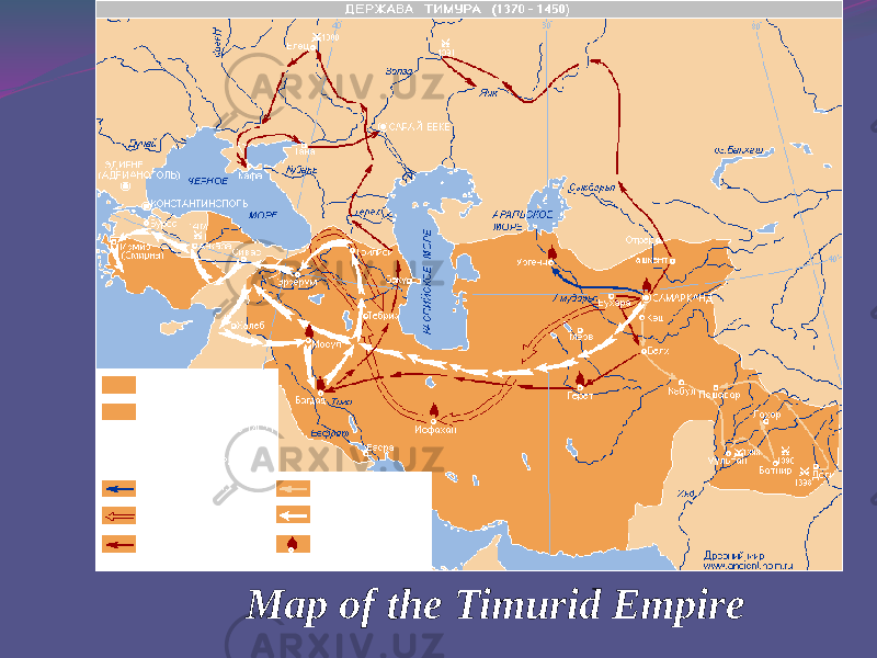  Map of the Timurid Empire 
