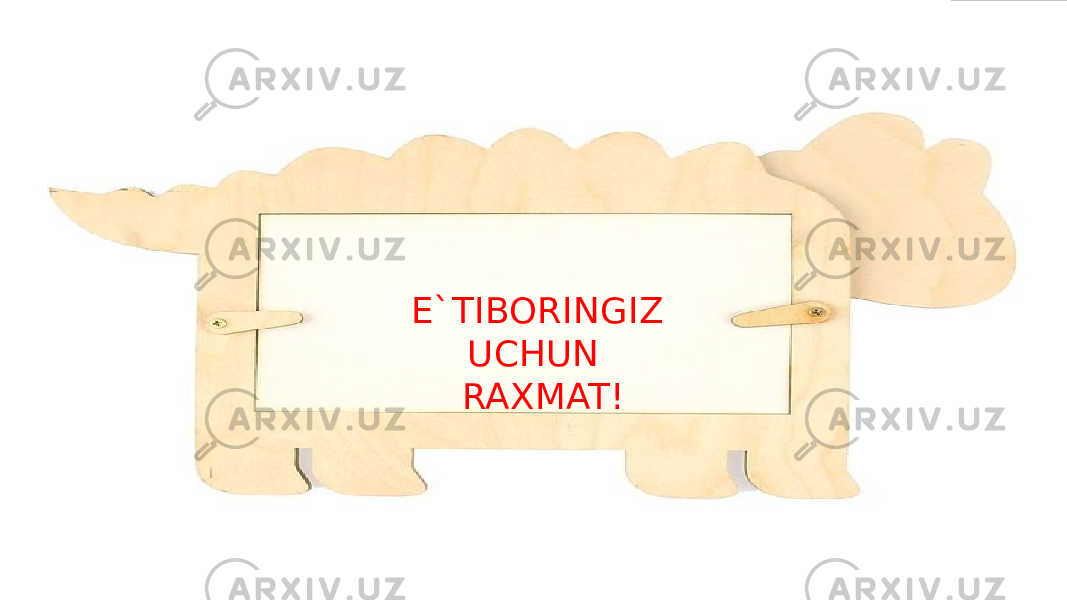 E`TIBORINGIZ UCHUN RAXMAT! 