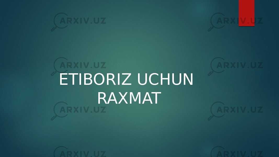 ETIBORIZ UCHUN RAXMAT 