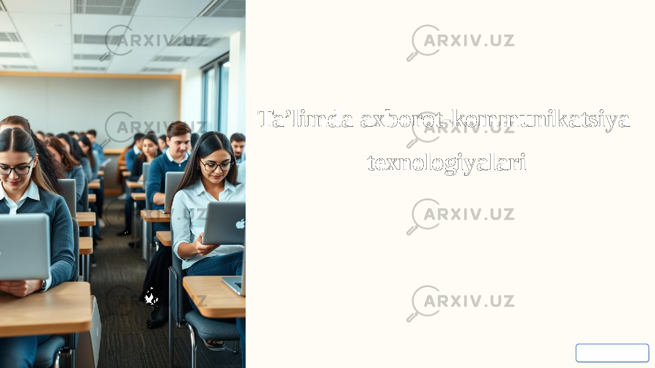 Ta’limda axborot-kommunikatsiya texnologiyalari 