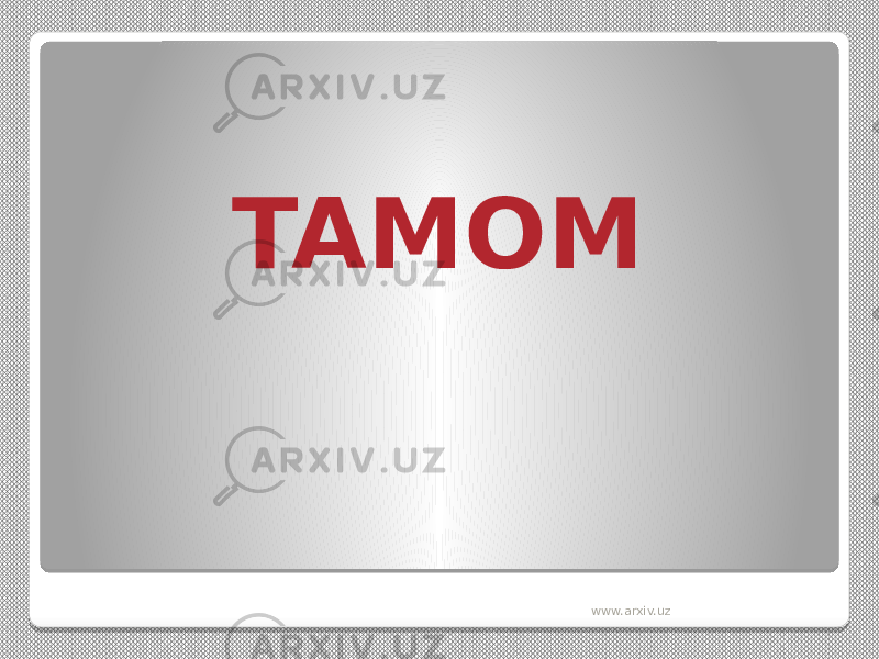 TAMOM www.arxiv.uz 