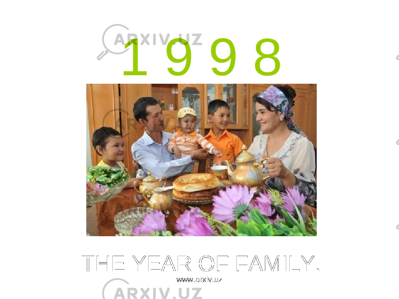 1 9 9 8 THE YEAR OF FAMILY. www.arxiv.uz 