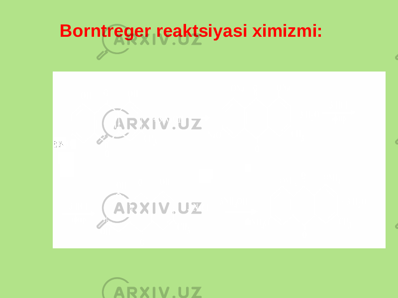 Borntrеgеr rеaktsiyasi ximizmi: 