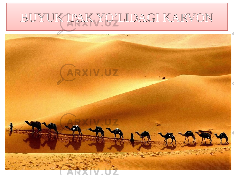 BUYUK IPAK YO’LIDAGI KARVON76 
