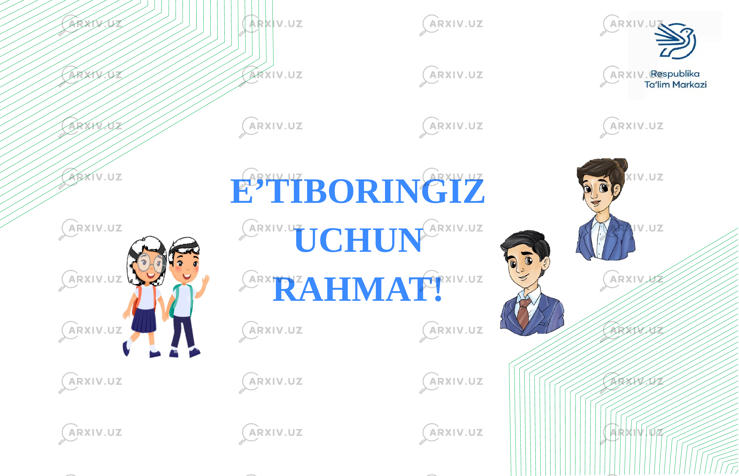 E’TIBORINGIZ UCHUN RAHMAT! 