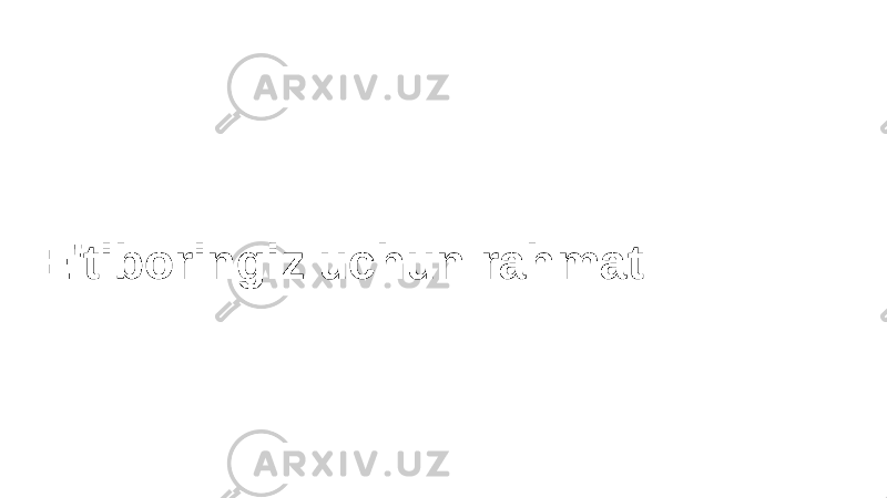 E&#39;tiboringiz uchun rahmat 