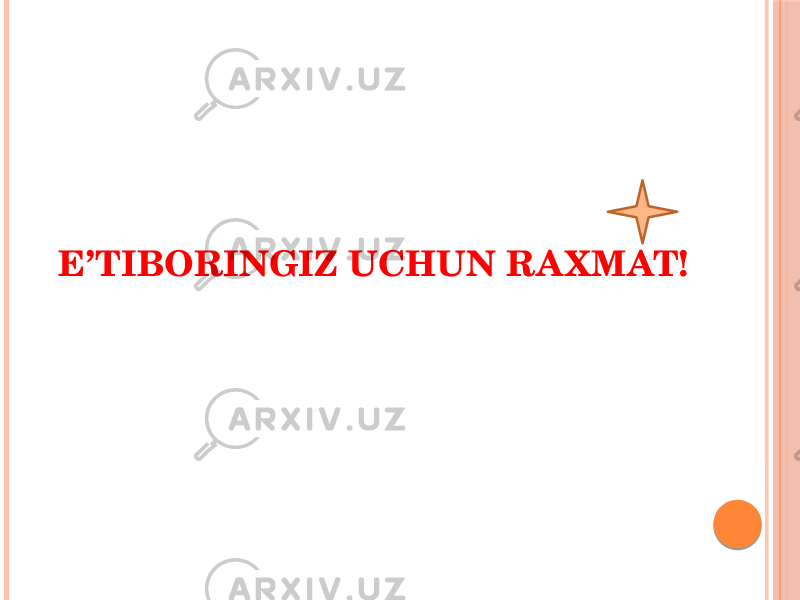 E’TIBORINGIZ UCHUN RA XMAT! 