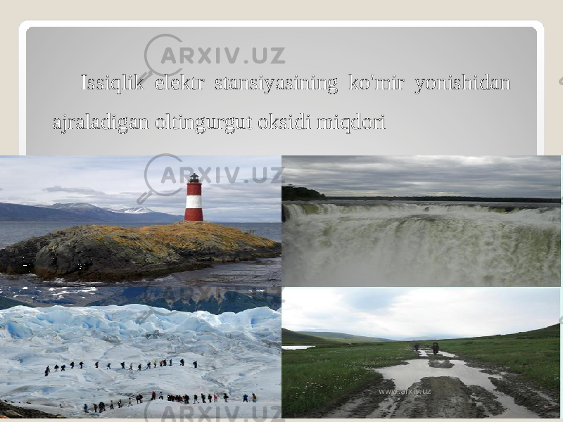 Issiqlik elektr stansiyasining ko&#39;mir yonishidan ajraladigan oltingurgut oksidi miqdori www.arxiv.uz 