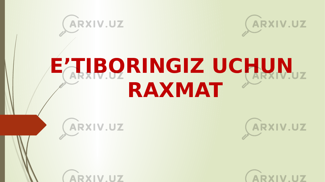 E’TIBORINGIZ UCHUN RAXMAT 