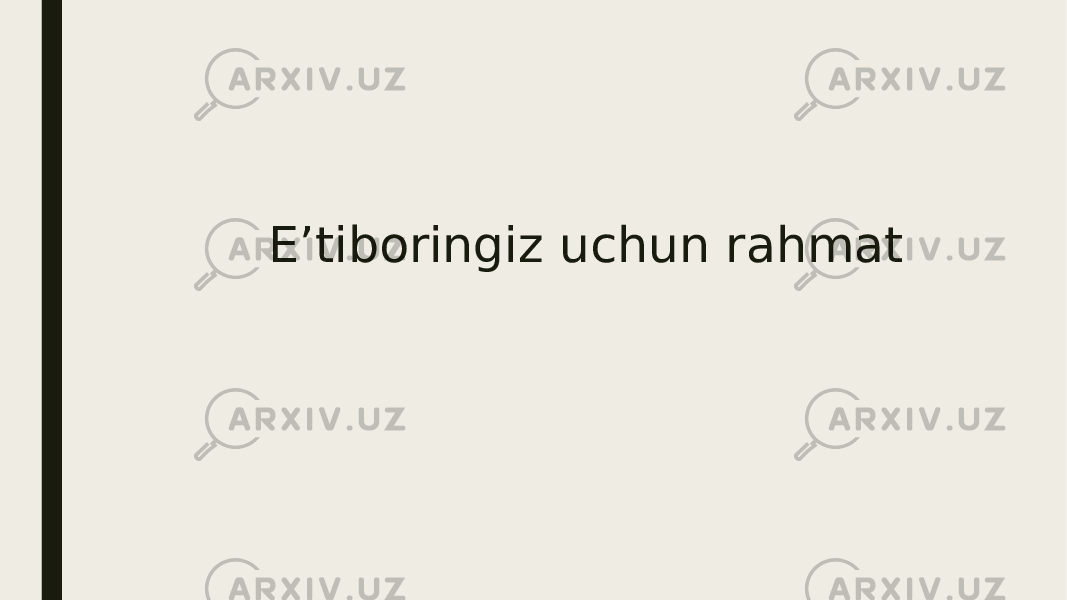  Eʼtiboringiz uchun rahmat 