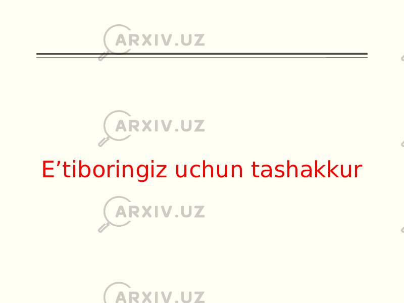 E’tiboringiz uchun tashakkur 