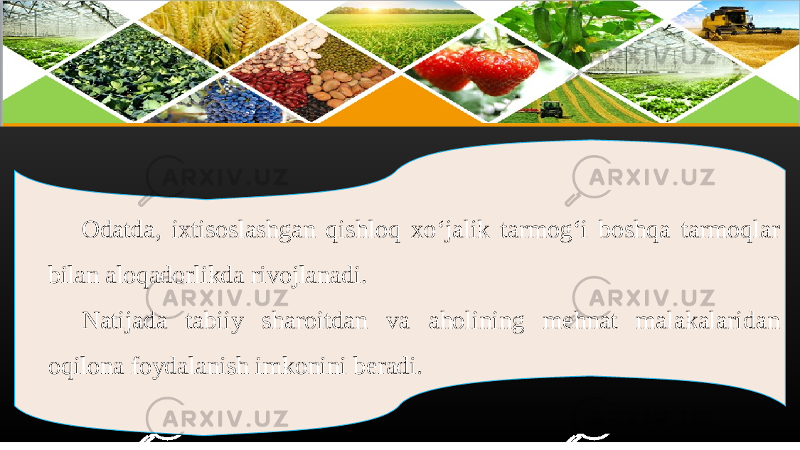 О d а td а, i х tis о sl а shg а n qishl о q х o ‘ j а lik t а rm о g ‘ i b о shq а t а rm о ql а r bil а n а l о q а d о rlikd а riv о jl а n а di . N а tij а d а t а biiy sh а r о itd а n v а а h о lining m е hn а t m а l а k а l а rid а n о qil о n а f о yd а l а nish imk о nini b е r а di . 