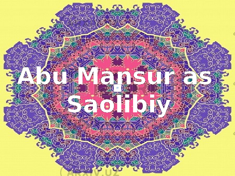 Abu Mansur as Saolibiy 