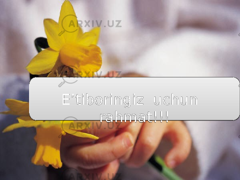 E’tiboringiz uchun rahmat!!!3A11090C 0506 