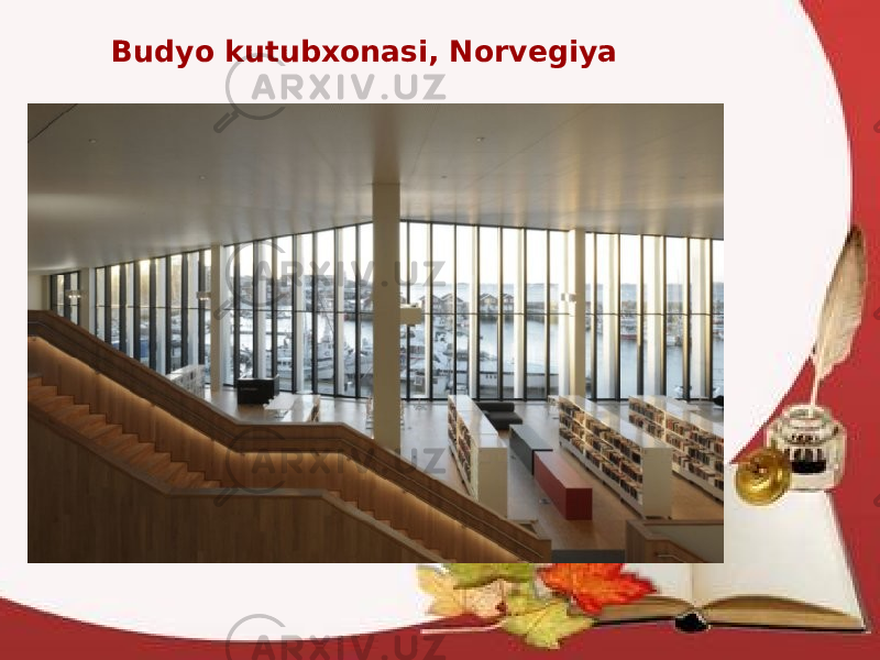 Budyo kutubxonasi, Norvegiya 