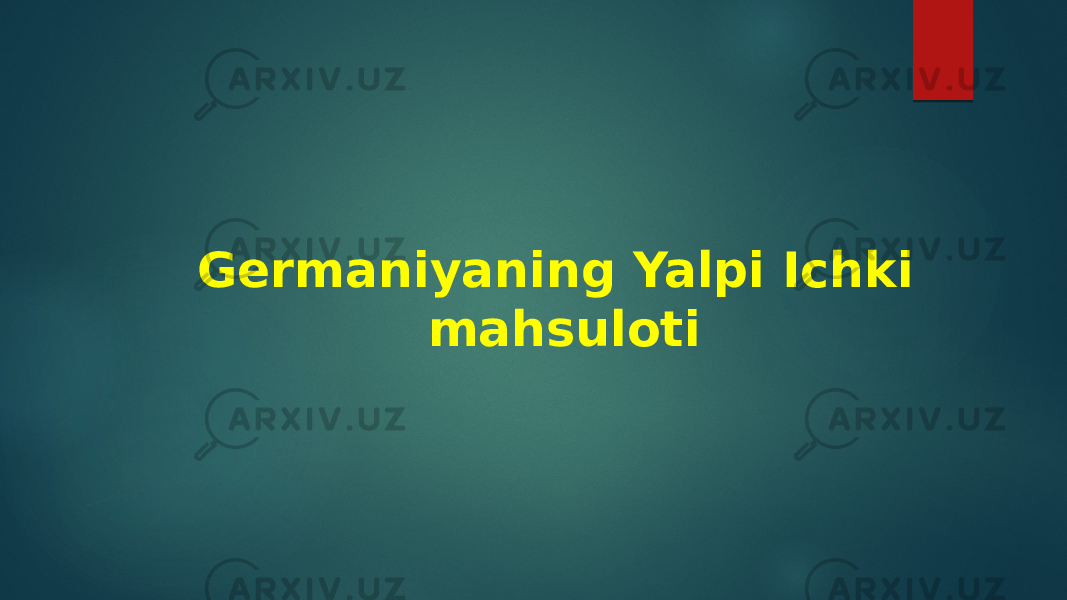 Germaniyaning Yalpi Ichki mahsuloti 