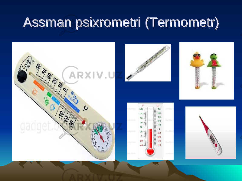 Assman psixrometriAssman psixrometri (Termometr) (Termometr) 