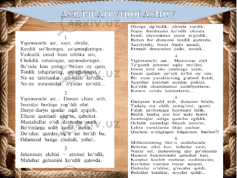 ASR BILAN VIDOLASHUV 