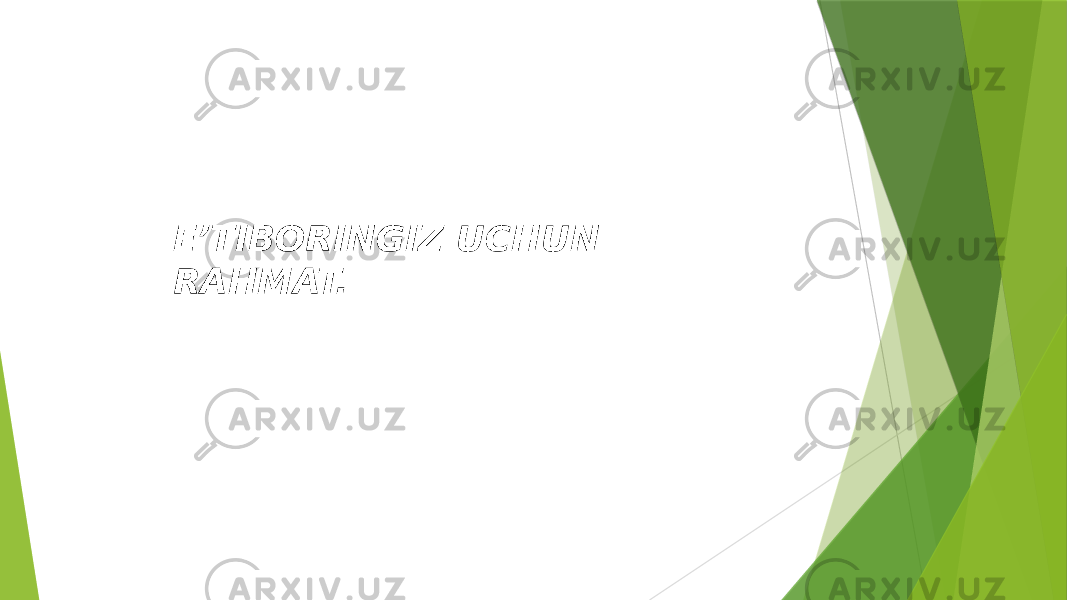 EʼTIBORINGIZ UCHUN RAHMAT. 