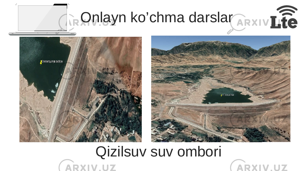 Onlayn ko’chma darslar Content Here Content Here Qizilsuv suv ombori 