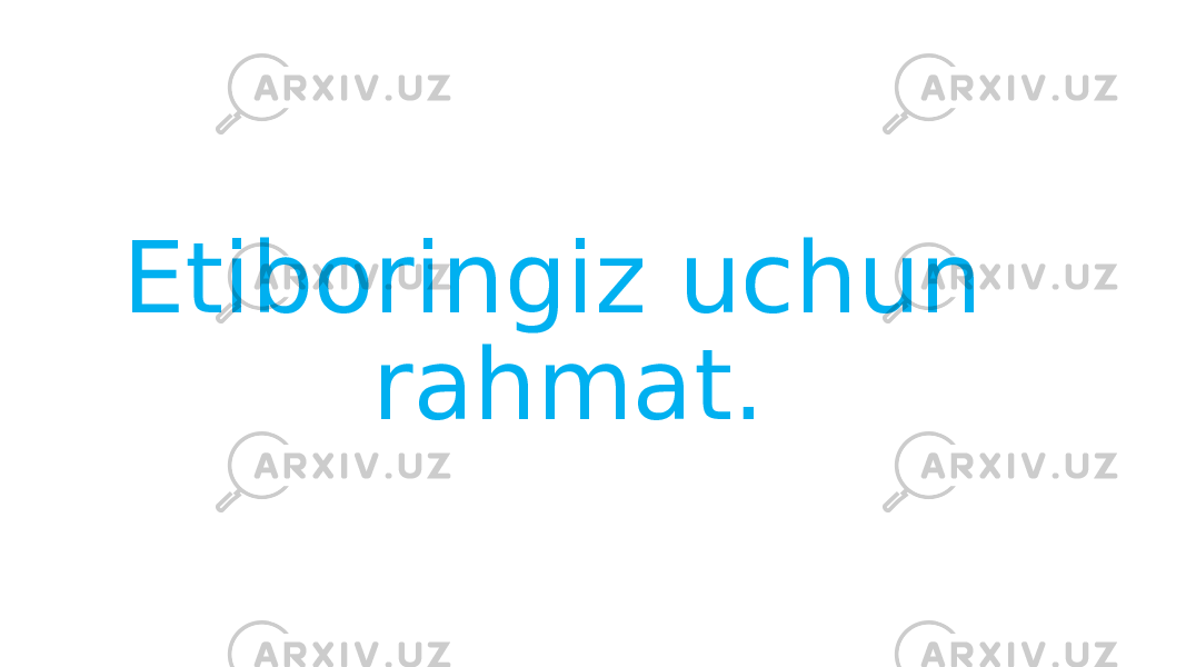 Etiboringiz uchun rahmat. 