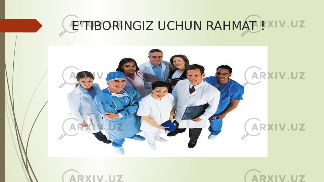 E’TIBORINGIZ UCHUN RAHMAT ! 