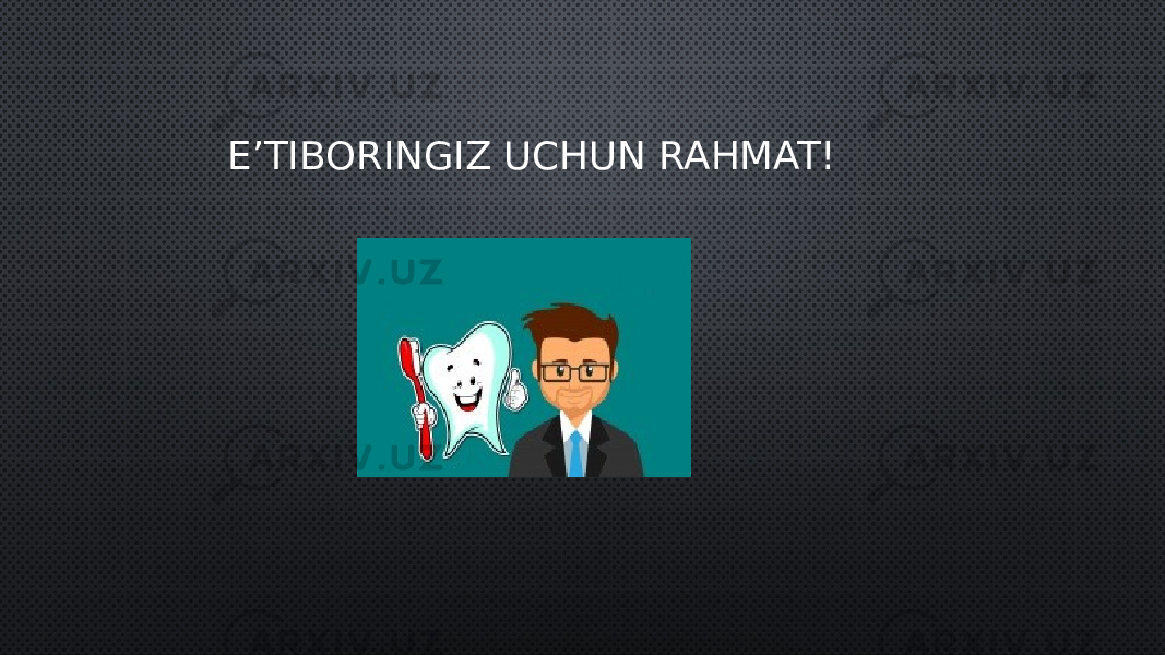 E’TIBORINGIZ UCHUN RAHMAT! 