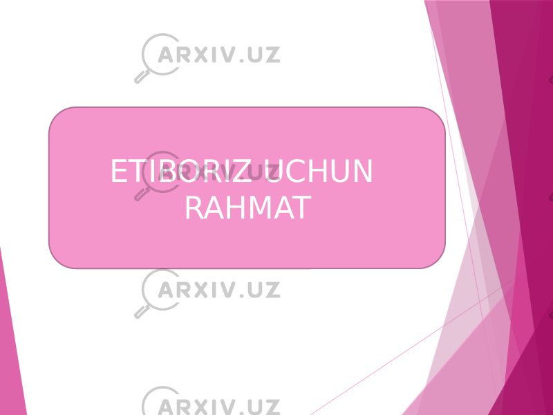 ETIBORIZ UCHUN RAHMAT 