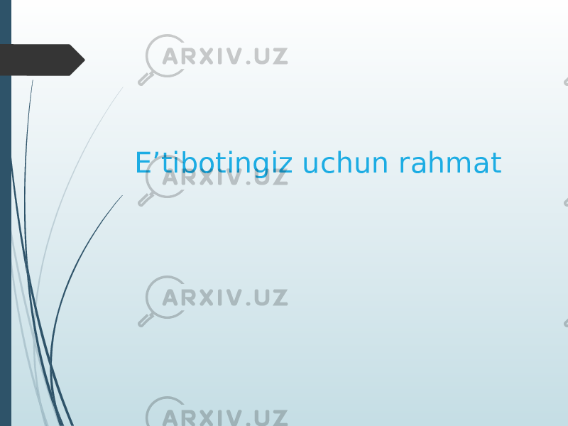  E’tibotingiz uchun rahmat 