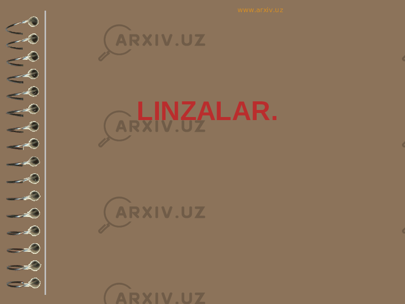 LINZALAR .www.arxiv.uz 