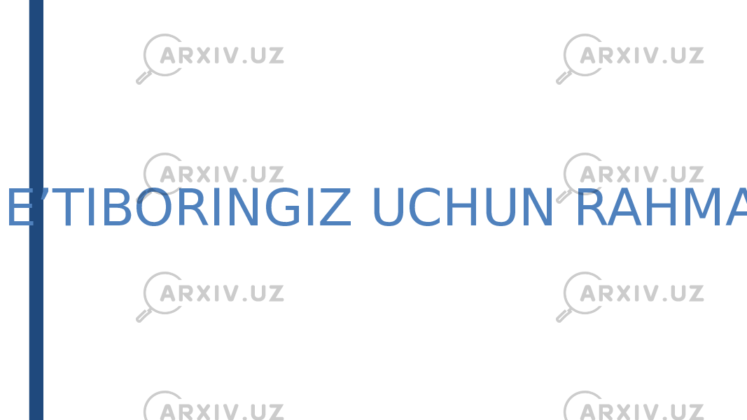 E’TIBORINGIZ UCHUN RAHMAT 