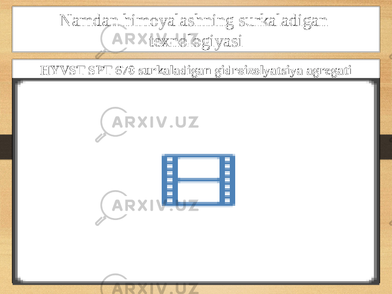 Namdan himoyalashning surkaladigan texnologiyasi HYVST SPT 670 surkaladigan gidroizolyatsiya agregati 