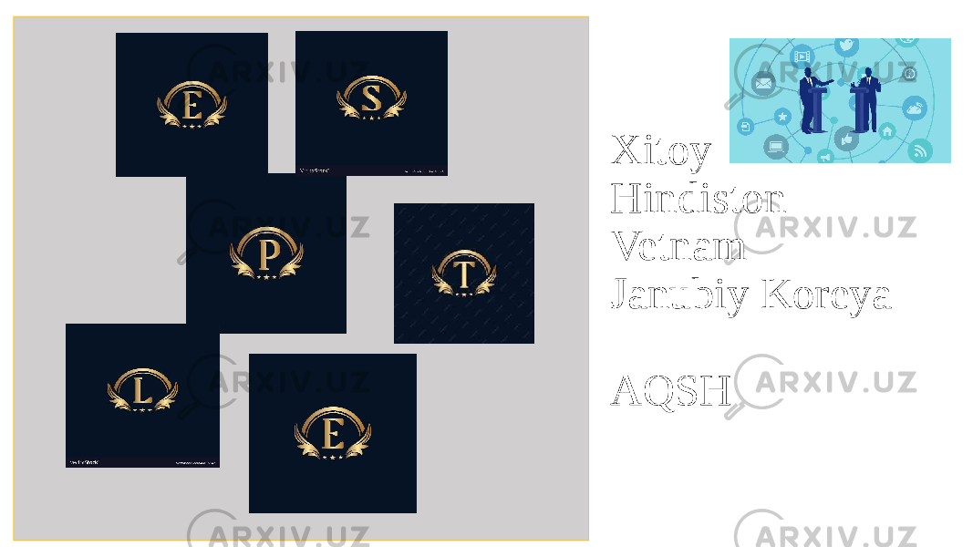 Xitoy Hindiston Vetnam Janubiy Koreya AQSH 