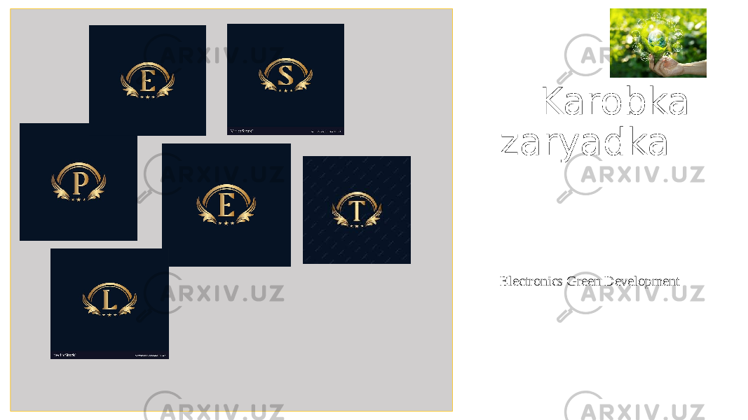 Karobka zaryadka Electronics Green Development 
