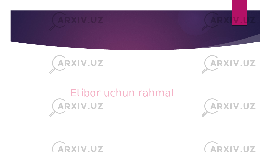 Etibor uchun rahmat 