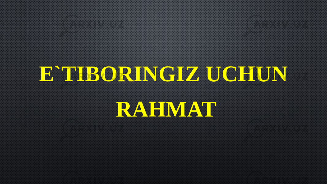 E`TIBORINGIZ UCHUN RAHMAT 