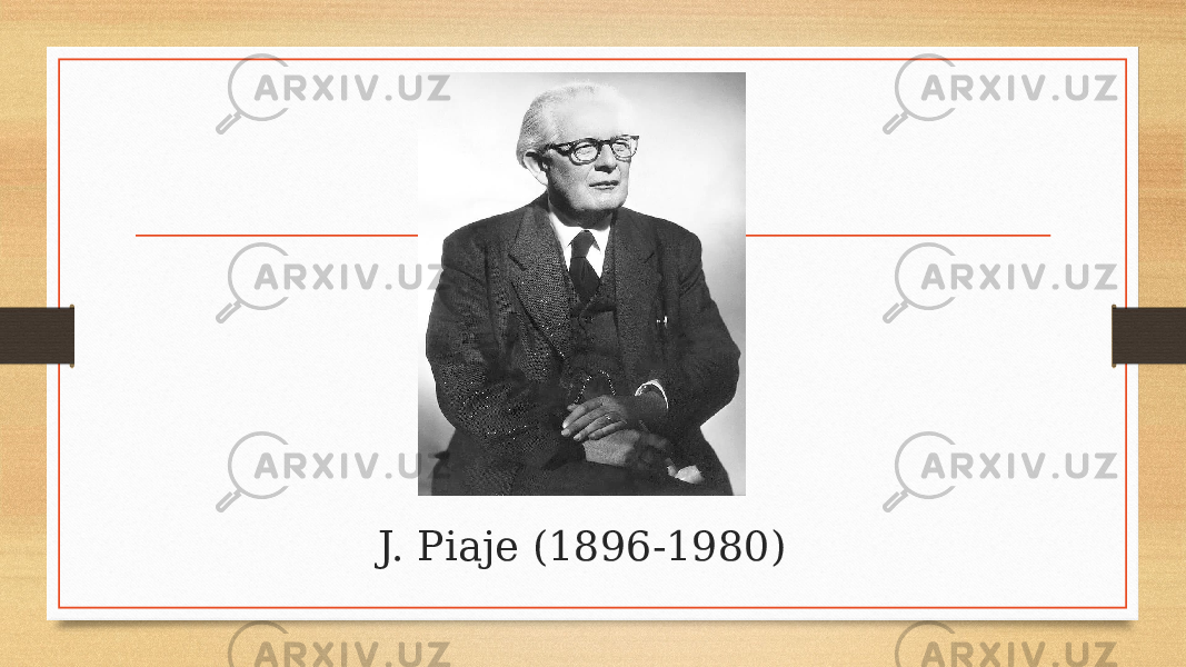 J. Piaje (1896-1980) 