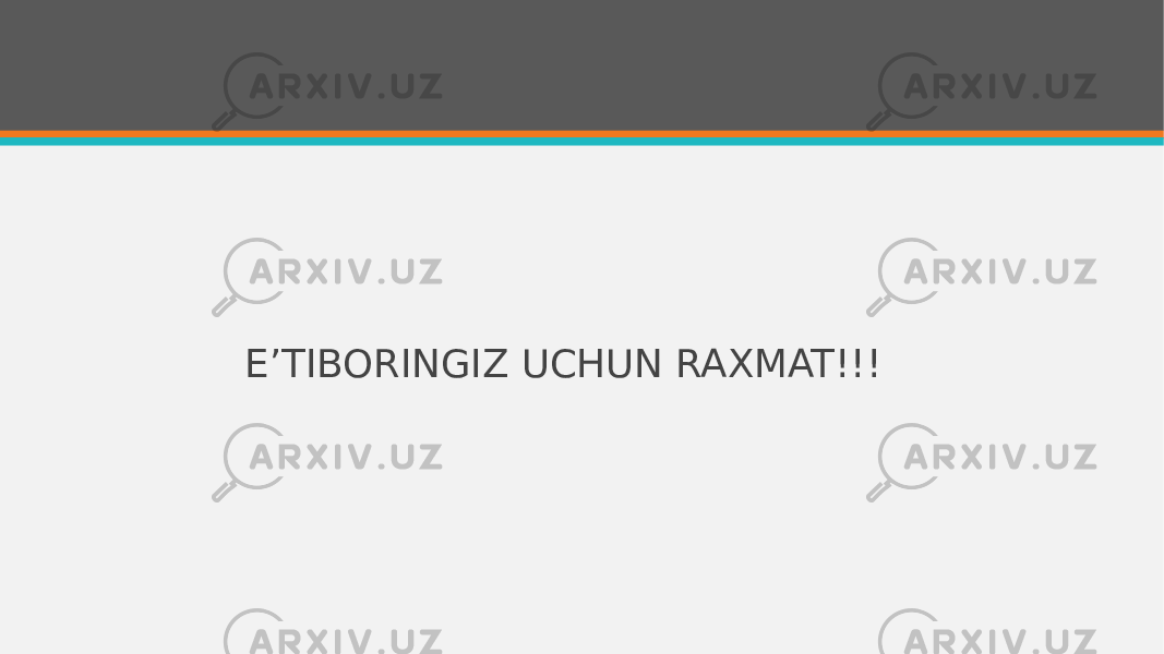 E’TIBORINGIZ UCHUN RAXMAT!!! 